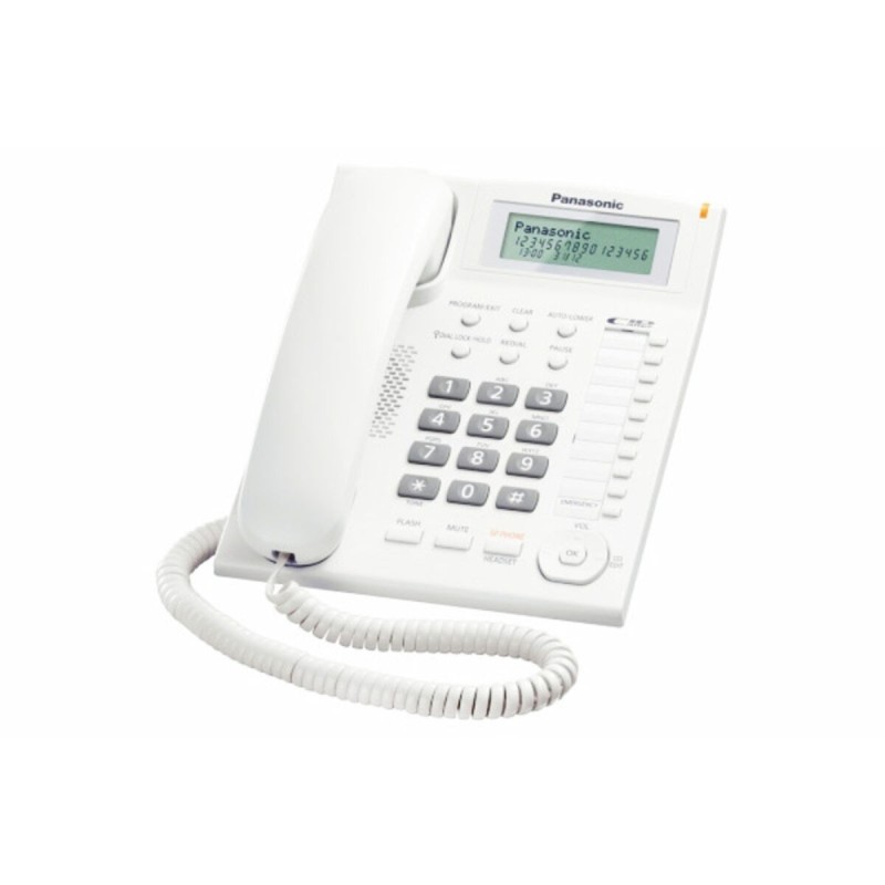 Téléphone fixe Panasonic Corp. KX-TS880EXW LCD Blanc - Acheter à 51,52 € seulement chez Collector's Boutique