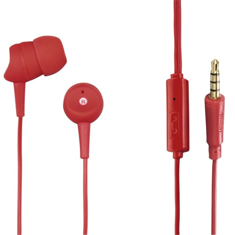 Casque Hama Technics BASIC4PHONE Rouge - Acheter à 4,57 € seulement chez Collector's Boutique