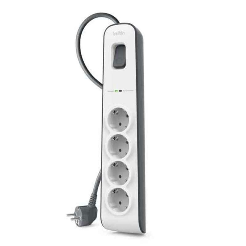 Rallonge 4 prises Schuko avec interrupteur Belkin BSV400VF2M Blanc - Acheter à 18,16 € seulement chez Collector's Boutique