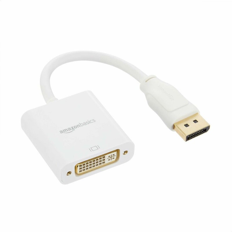 Adaptateur DisplayPort vers DVI Amazon Basics HL-007254 Blanc (Reconditionné A+) - Acheter à 9,08 € seulement chez Collector's B