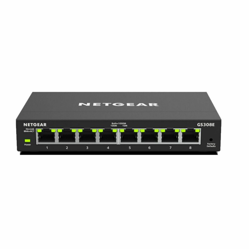 Switch Netgear GS308E-100PES RJ-45 (Reconditionné A+) - Acheter à 23,42 € seulement chez Collector's Boutique