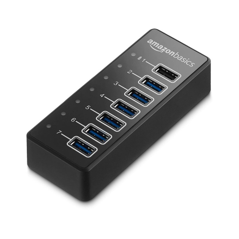 Hub USB Amazon Basics Noir (Reconditionné B) - Acheter à 23,24 € seulement chez Collector's Boutique