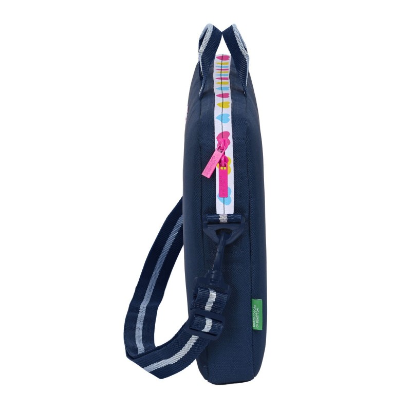 Housse pour ordinateur portable Benetton Love Blue marine (40 x 27 x 4 cm) - Acheter à 21,65 € seulement chez Collector's Boutiq