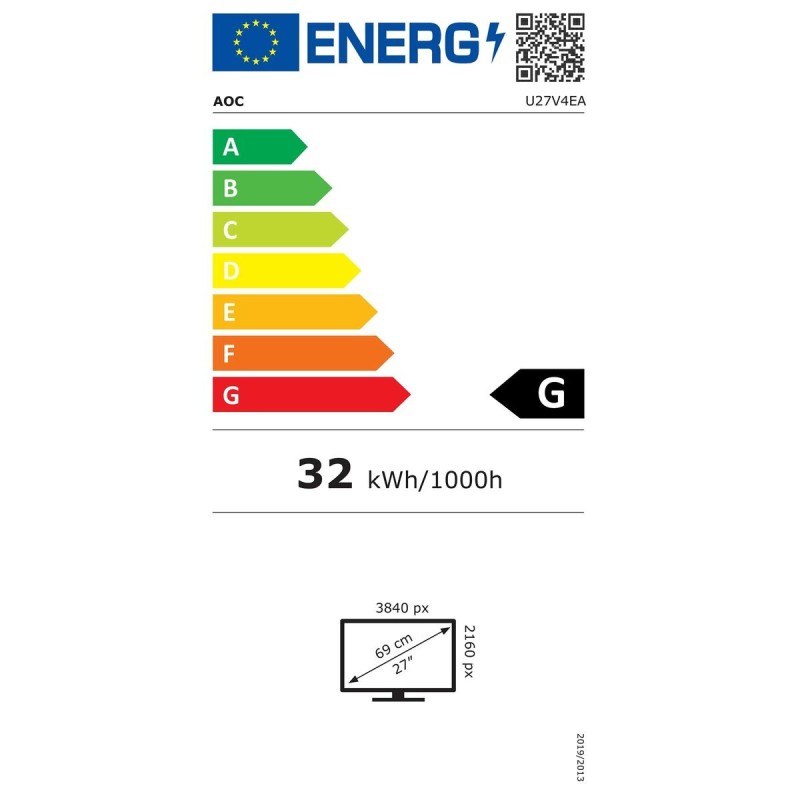 Écran AOC U27V4EA 27" 3840 x 2160 px - Acheter à 314,90 € seulement chez Collector's Boutique