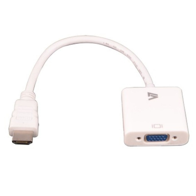 Adaptateur HDMI vers VGA V7 CBLHDAV-1EBlanc - Acheter à 10,61 € seulement chez Collector's Boutique