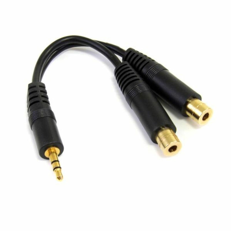 Câble Audio Jack (3,5 mm) Coupleur Startech MUY1MFFNoir 0,15 m - Acheter à 3,73 € seulement chez Collector's Boutique