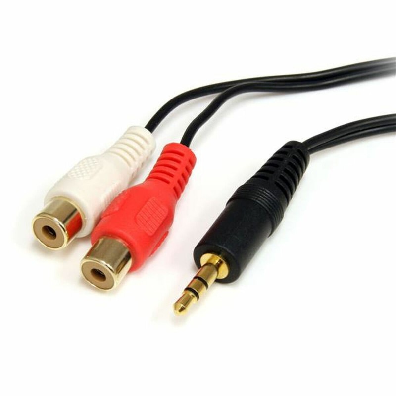 Câble Audio Jack (3,5 mm) vers 2 RCA Startech MU1MFRCANoir 1.8 m - Acheter à 4,20 € seulement chez Collector's Boutique