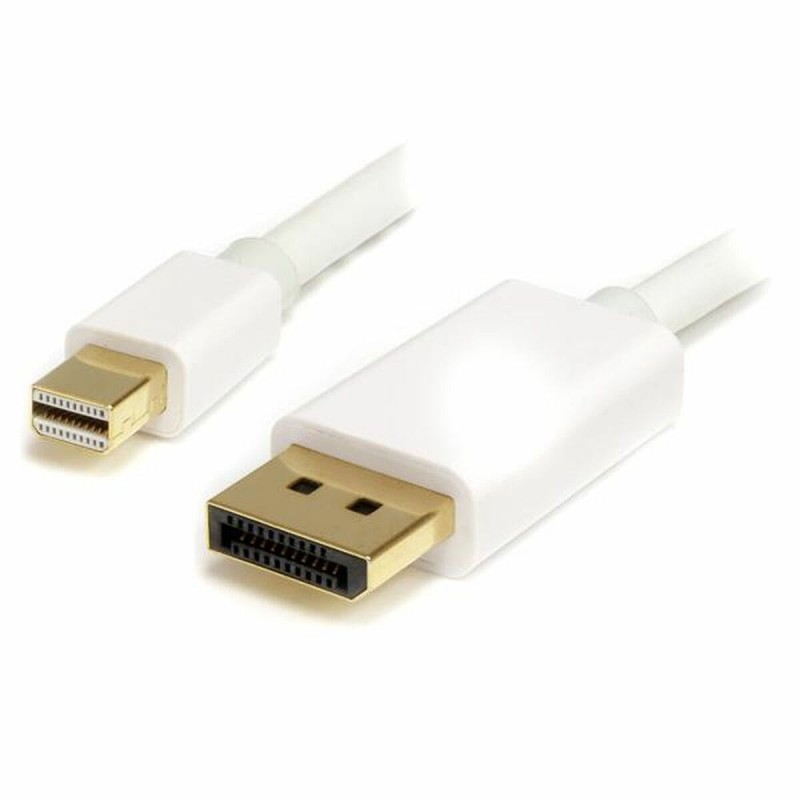 Câble Mini DisplayPort vers DisplayPort Startech MDP2DPMM2MW(2 m) Blanc 4K Ultra HD - Acheter à 16,25 € seulement chez Collector