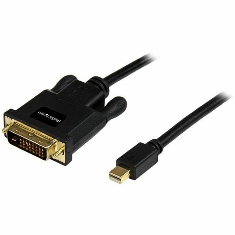 Adaptateur Mini DisplayPort vers DVI Startech MDP2DVIMM6B(1,8 m) Noir 1.8 m - Acheter à 23,71 € seulement chez Collector's Bouti