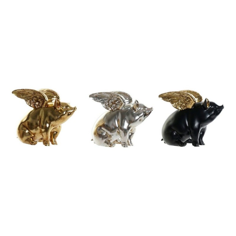 Figurine Décorative DKD Home Decor Résine Cochon (26 x 17 x 22.5 cm) (3 pcs) - Acheter à 75,67 € seulement chez Collector's Bout