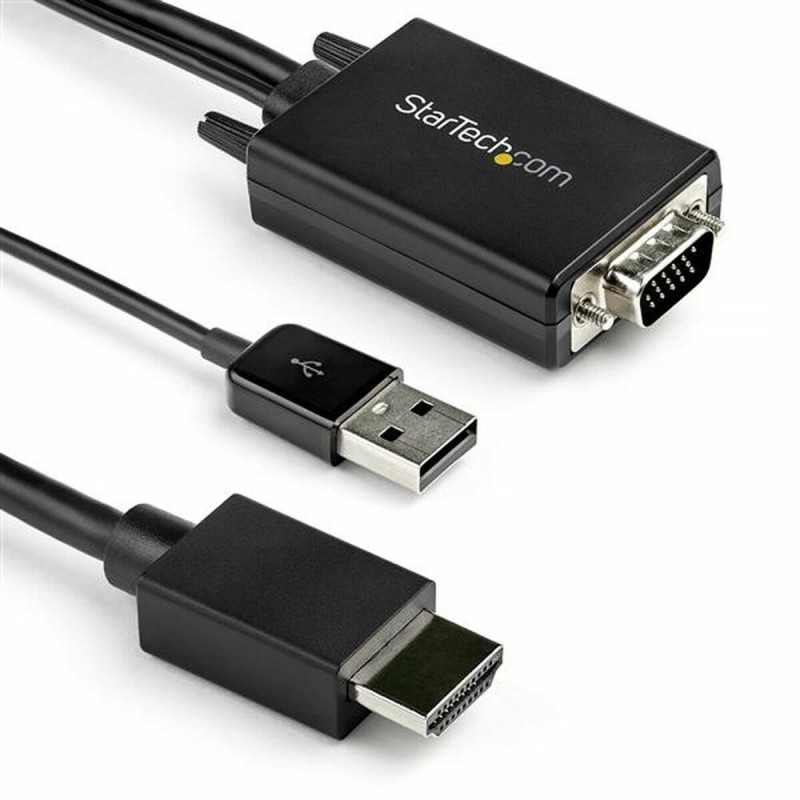 Adaptateur HDMI vers VGA Startech VGA2HDMM2M(2 m) Noir - Acheter à 65,41 € seulement chez Collector's Boutique