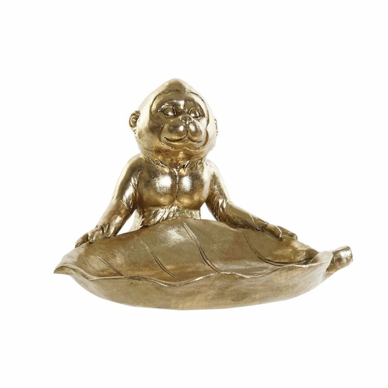 Figurine Décorative DKD Home Decor Doré Résine Singe (23 x 20.4 x 14.8 cm) - Acheter à 14,81 € seulement chez Collector's Boutiq