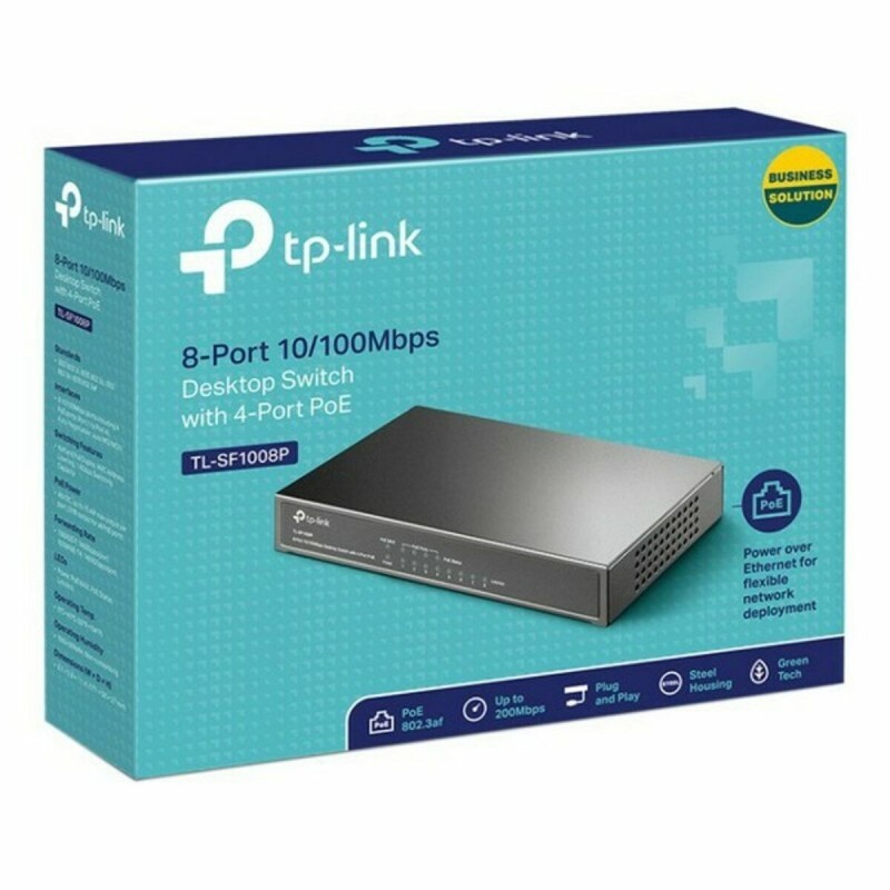 Commutateur Réseau de Bureau TP-Link TL-SF1008PRJ45 PoE 1.6 Gbps - Acheter à 60,67 € seulement chez Collector's Boutique