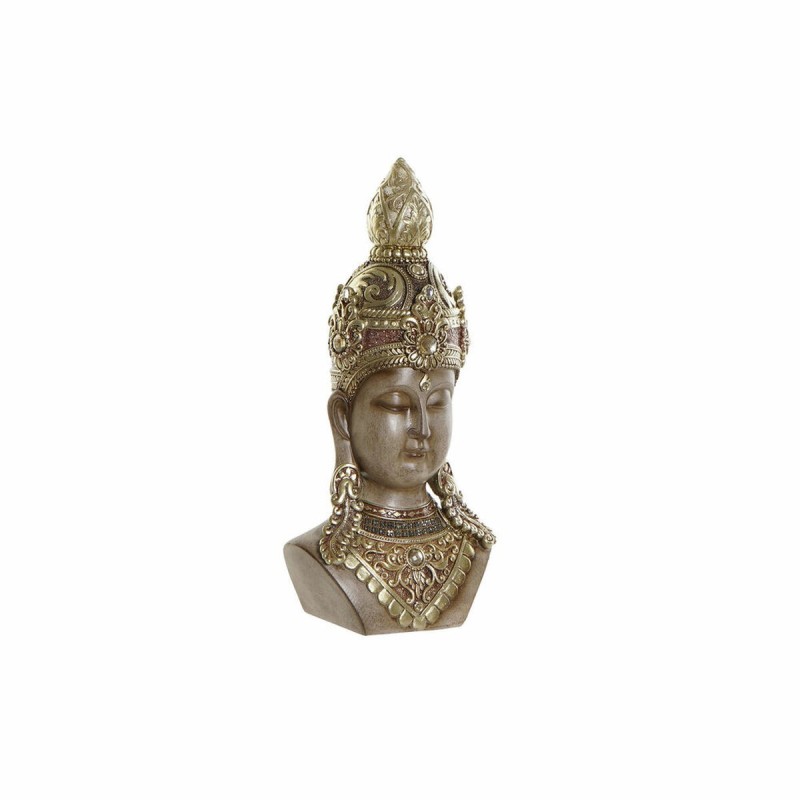 Figurine Décorative DKD Home Decor Doré Marron Buda Résine (15 x 9 x 30 cm) - Acheter à 17,52 € seulement chez Collector's Bouti