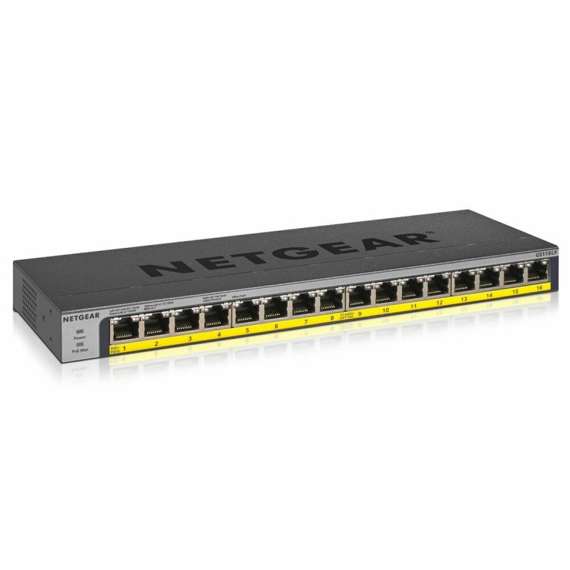 Switch Netgear GS116LP-100EUS Noir RJ-45 x 16 - Acheter à 221,51 € seulement chez Collector's Boutique