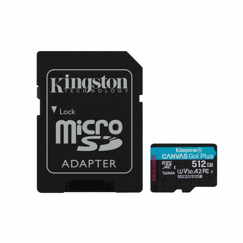 Carte Mémoire Micro SD avec Adaptateur Kingston SDCG3/512GBCours 10 512 GB UHS-I - Acheter à 71,28 € seulement chez Collector's 