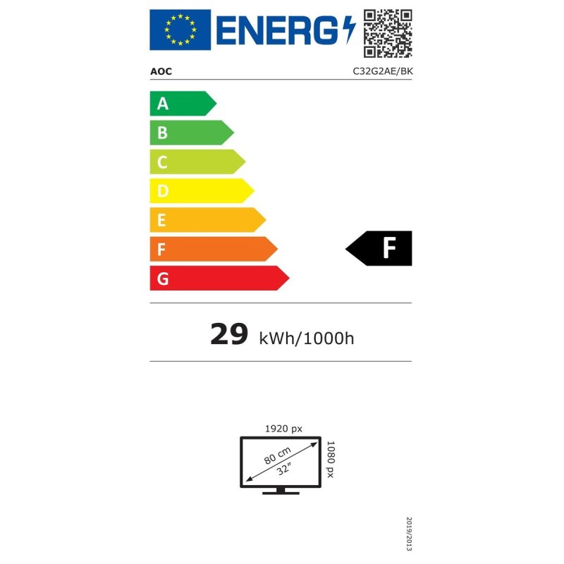 Écran AOC C32G2AE/BK 32" Full HD 1920 x 1080 px - Acheter à 256,28 € seulement chez Collector's Boutique