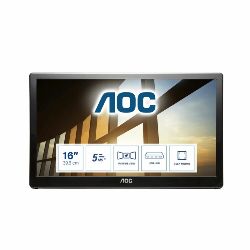 Écran AOC I1659FWUX 15,6" FHD LCD - Acheter à 176,87 € seulement chez Collector's Boutique