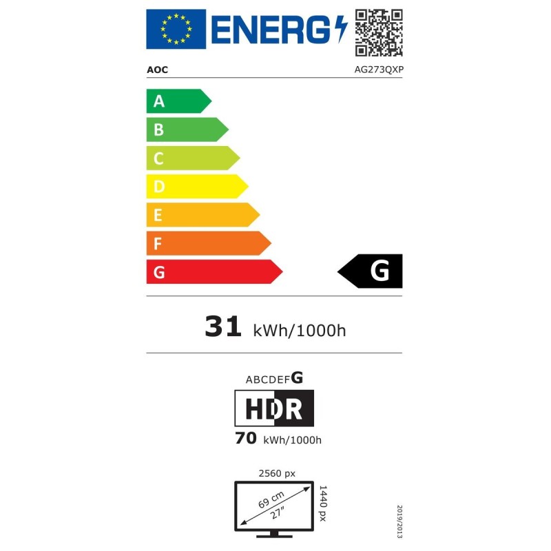 Écran AOC AG273QXP 27" LED - Acheter à 589,04 € seulement chez Collector's Boutique