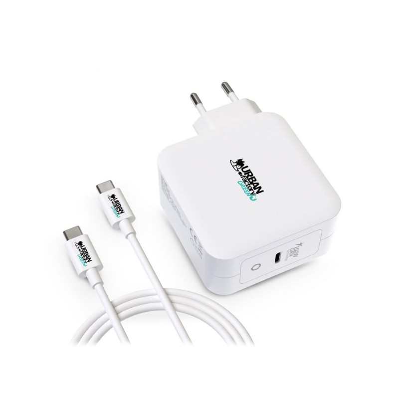 Chargeur Mural + Câble USB C Urban Factory GSC10UF Blanc - Acheter à 99,66 € seulement chez Collector's Boutique