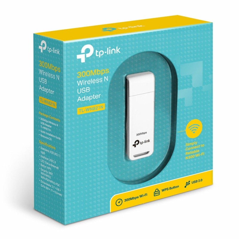 Adapteur réseau TP-Link TL-WN821N 300 Mbit/s Wi-Fi Blanc - Acheter à 10,56 € seulement chez Collector's Boutique