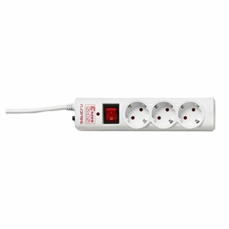 Rallonge 3 prises Schuko avec interrupteur Salicru SPS SAFE 3 - Acheter à 12,92 € seulement chez Collector's Boutique