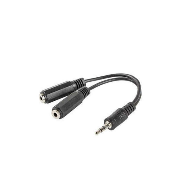 Adaptateur jack femelle ou mâle 3.5mm Lanberg AD-0024-BK Noir - Acheter à 0,68 € seulement chez Collector's Boutique