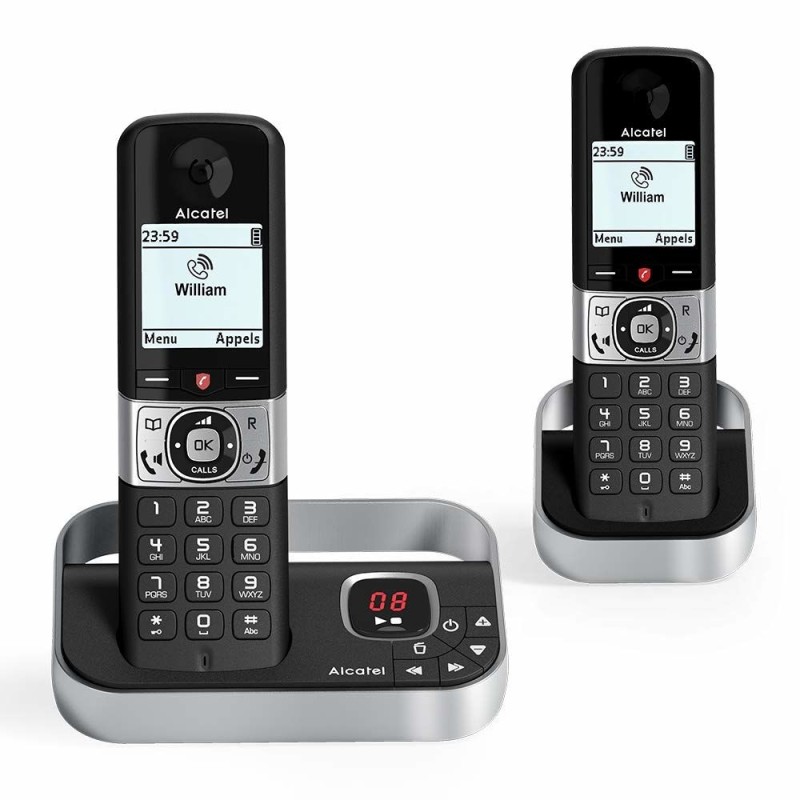 Téléphone Sans Fil Alcatel F890 VOICE DUO DECT Noir/Argenté - Acheter à 70,86 € seulement chez Collector's Boutique