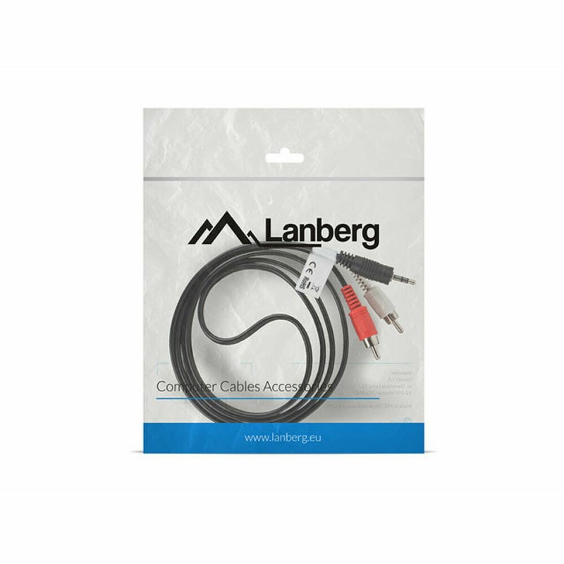 Câble jack Lanberg CA-MJRC-10CC-0015-BK 1,5 m - Acheter à 1,48 € seulement chez Collector's Boutique