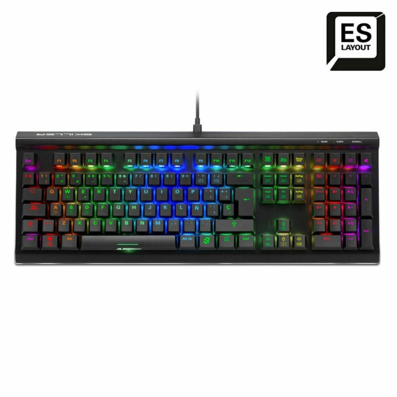 Clavier pour jeu Sharkoon SGK60 RGB Noir Espagnol - Acheter à 102,13 € seulement chez Collector's Boutique