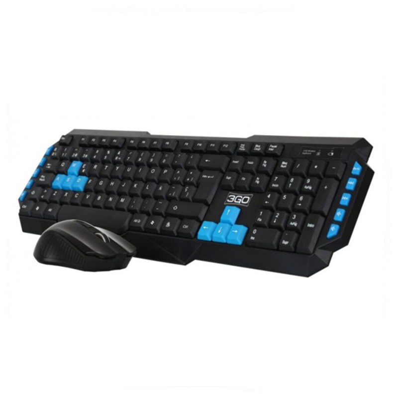 Clavier et Souris Gaming 3GO COMBODRILEW2 USB Espagnol Qwerty Espagnol - Acheter à 16,63 € seulement chez Collector's Boutique