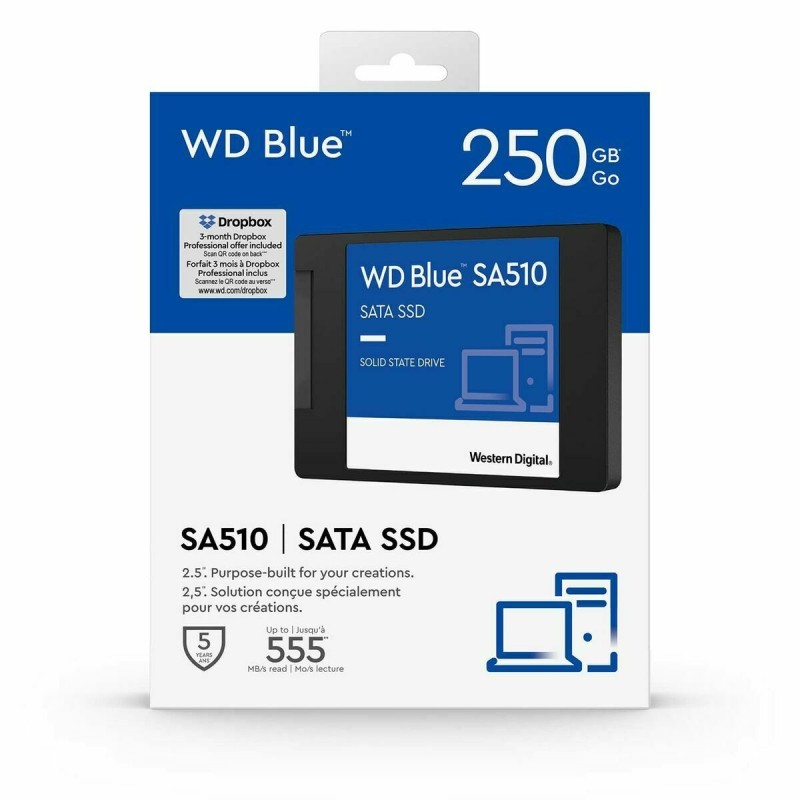 Disque dur Western Digital Blue 250 GB 2,5" SSD - Acheter à 40,18 € seulement chez Collector's Boutique