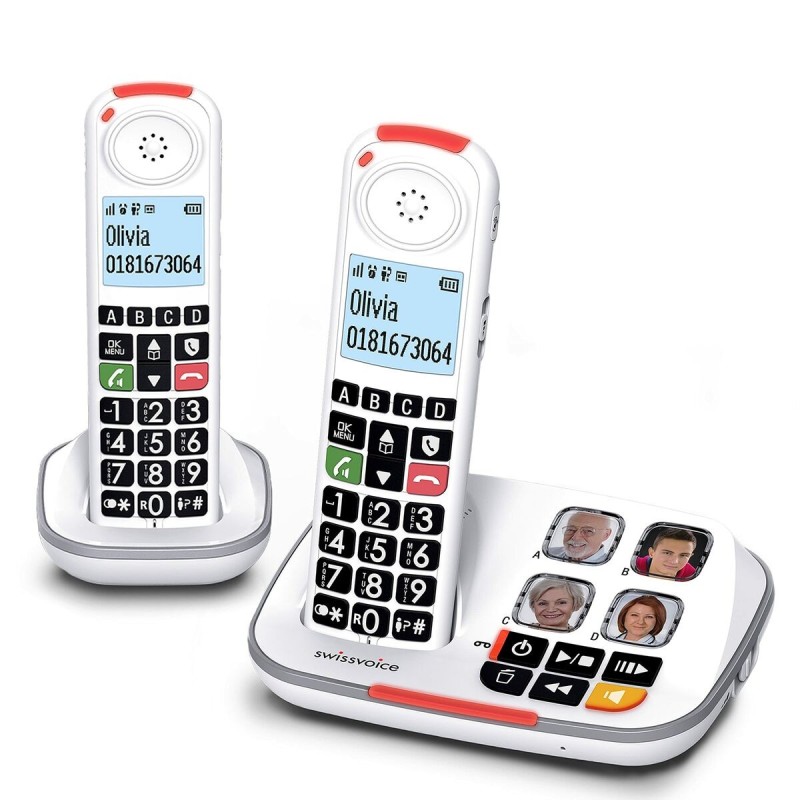 Téléphone fixe Swiss Voice XTRA 2355 DUO Blanc - Acheter à 76,58 € seulement chez Collector's Boutique