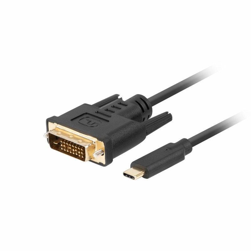 Câble USB C vers DVI-D Lanberg CA-CMDV-10CU-0005-BK Noir 500 cm - Acheter à 14,99 € seulement chez Collector's Boutique