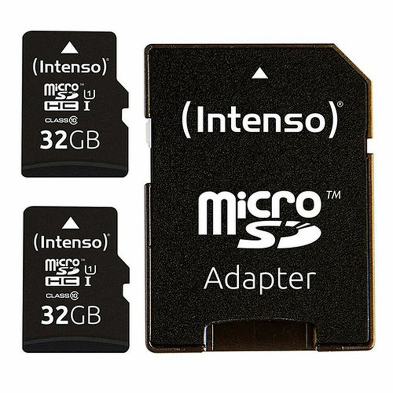 Carte Mémoire Micro SD avec Adaptateur INTENSO 32 GB x 2 - Acheter à 14,22 € seulement chez Collector's Boutique