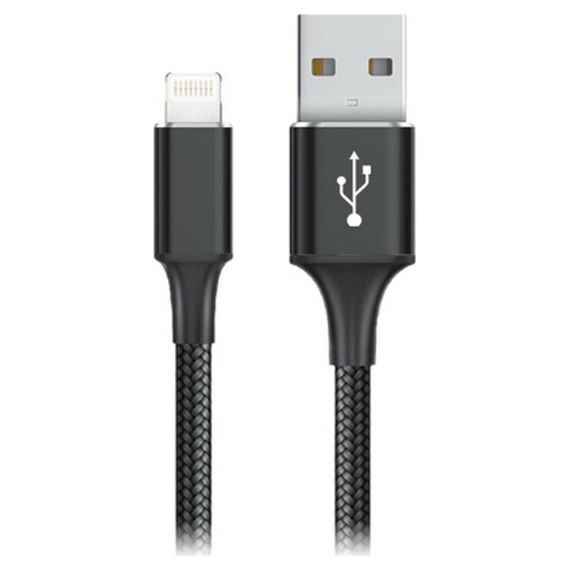 Câble USB vers Lightning Goms Noir 2 m - Acheter à 3,42 € seulement chez Collector's Boutique