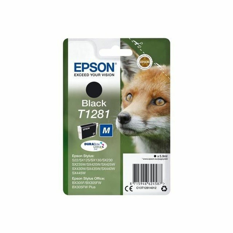 Cartouche d'encre originale Epson T1281 5,9 ml Noir - Acheter à 32,15 € seulement chez Collector's Boutique