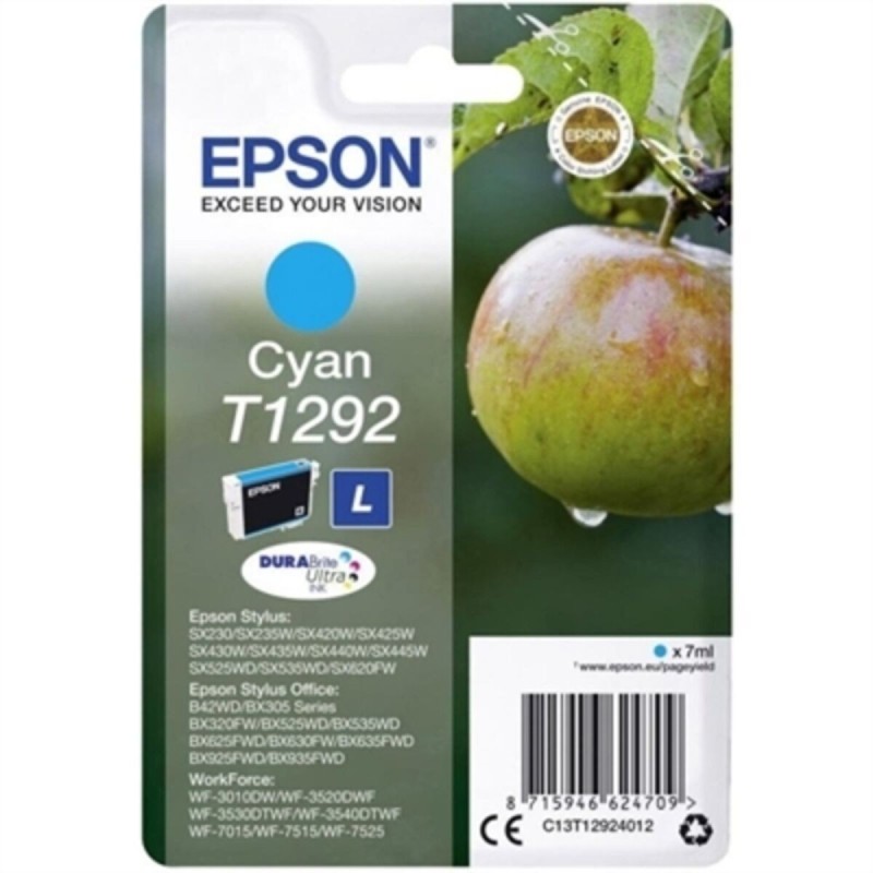 Cartouche d'Encre Compatible Epson T1292 Cartridge Cyan - Acheter à 35,46 € seulement chez Collector's Boutique