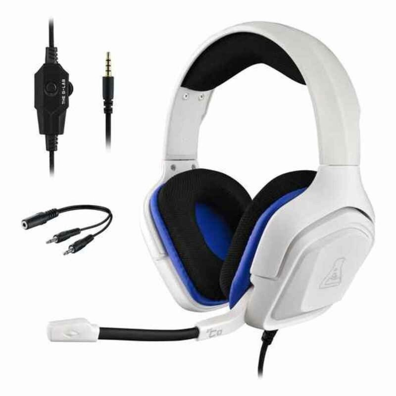 Casques avec Microphone The G-Lab KORP-COBALT-W Blanc Sans fil - Acheter à 39,78 € seulement chez Collector's Boutique