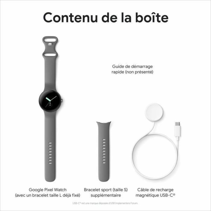 Montre intelligente Google Pixel Watch 294 mAh Gris 1,2" LTE - Acheter à 456,12 € seulement chez Collector's Boutique