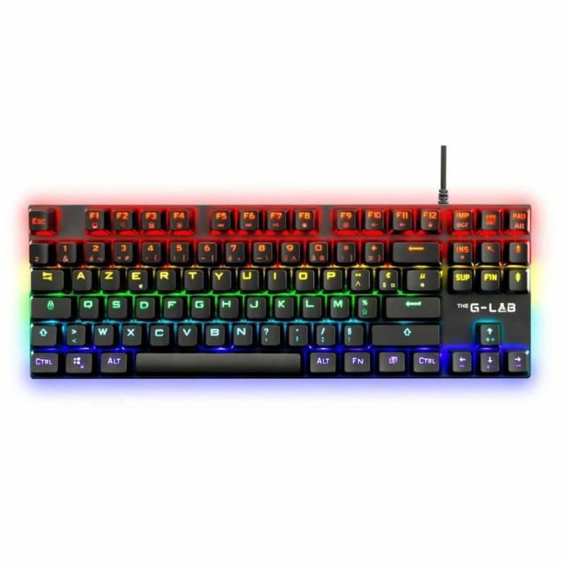 Clavier pour jeu The G-Lab Mercury Noir Français AZERTY - Acheter à 65,38 € seulement chez Collector's Boutique