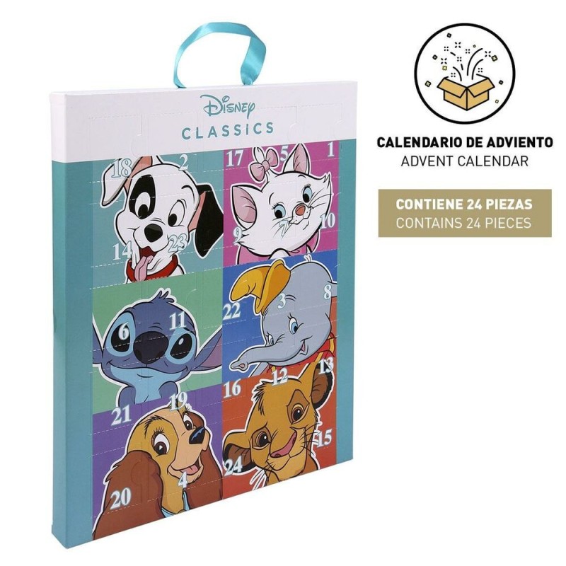 Calendrier de l’Avent Disney Multicomposition (25 x 30 x 2,4 cm) (24 pcs) - Acheter à 18,82 € seulement chez Collector's Boutiqu