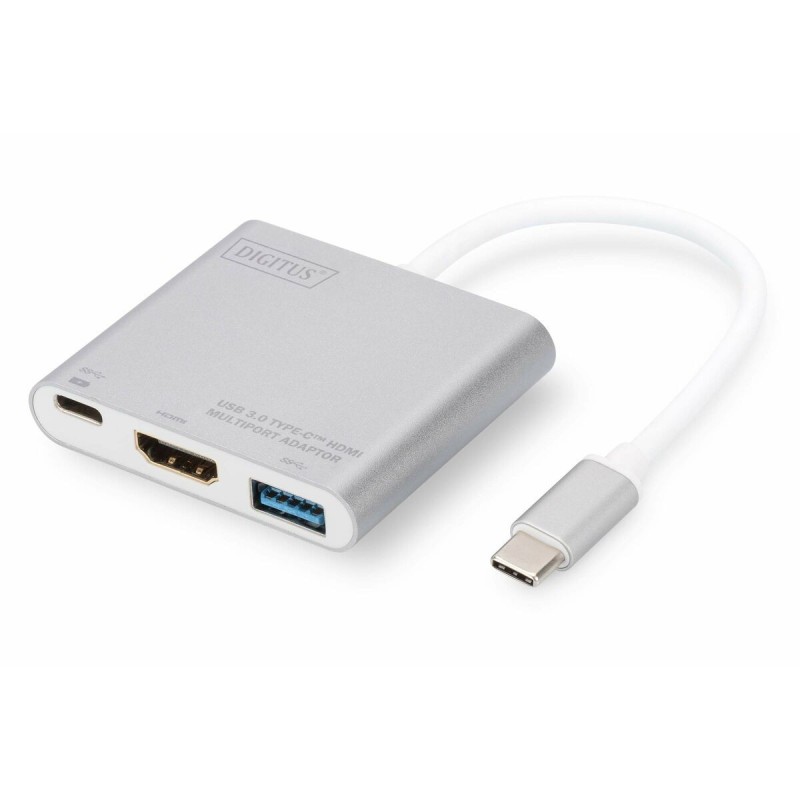 Hub USB Digitus DA-70838-1 Gris Ultra HD 4K - Acheter à 49,02 € seulement chez Collector's Boutique