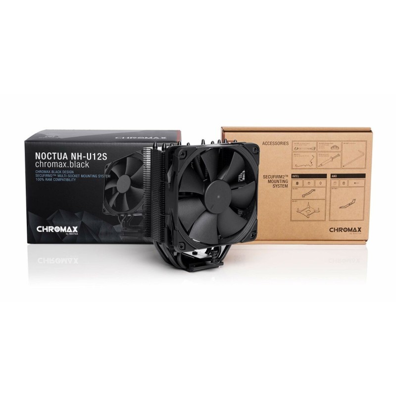 Ventillateur PC Noctua NH-U12S chromax.black - Acheter à 103,39 € seulement chez Collector's Boutique