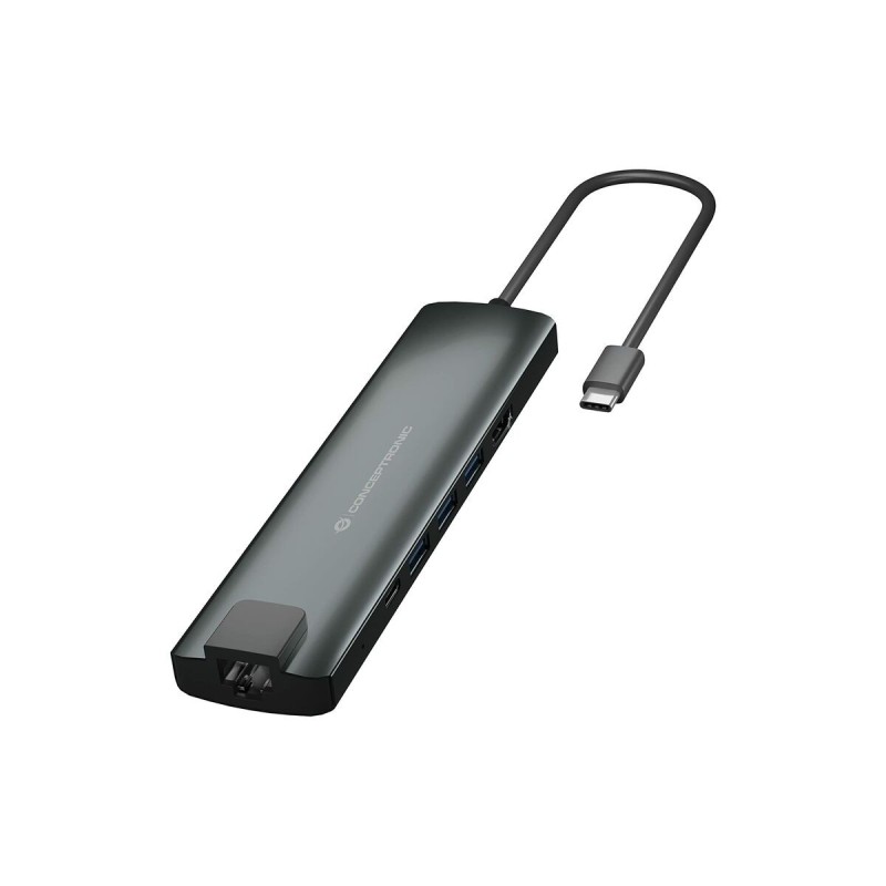 Hub USB Conceptronic DONN06G Gris 9 en 1 - Acheter à 55,66 € seulement chez Collector's Boutique