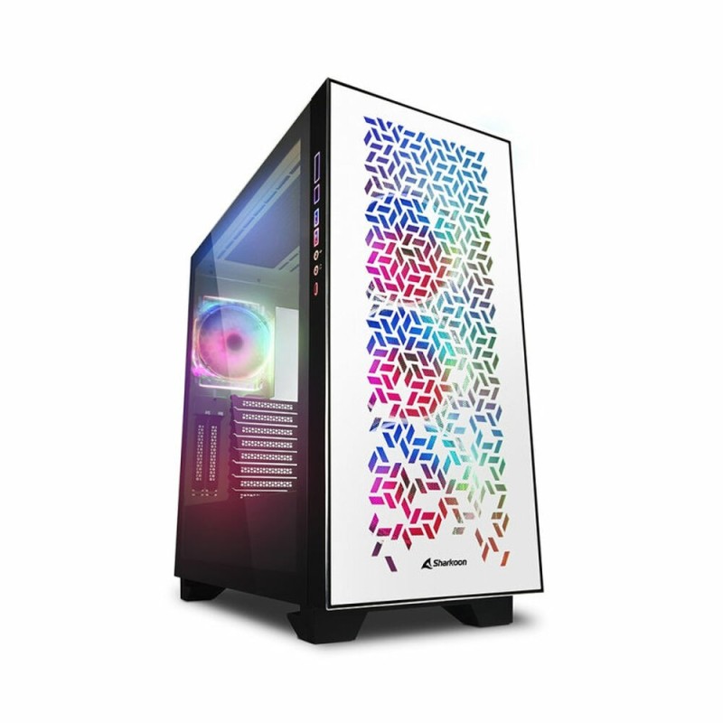 Boîtier ATX semi-tour Sharkoon CA300H Blanc RGB - Acheter à 196,38 € seulement chez Collector's Boutique