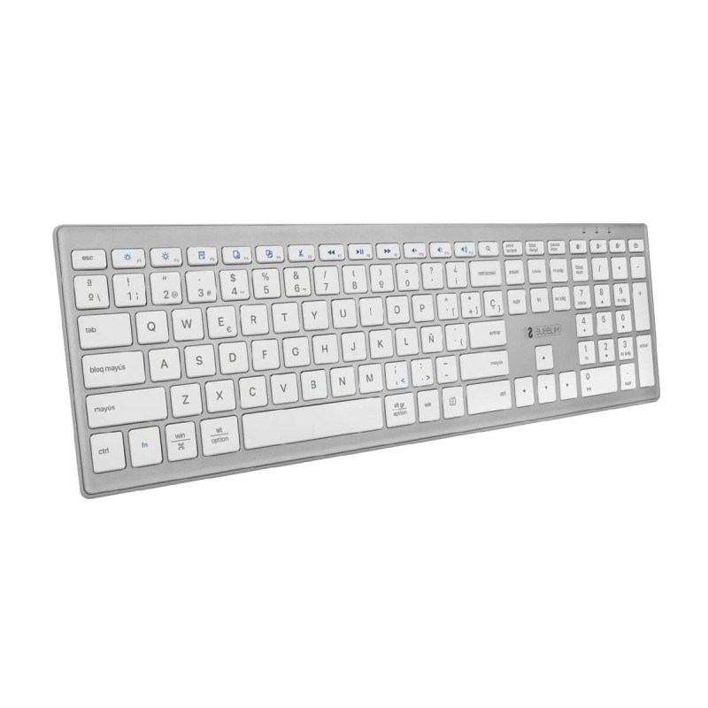 Clavier Bluetooth Subblim Espagnol Qwerty Argenté - Acheter à 32,00 € seulement chez Collector's Boutique