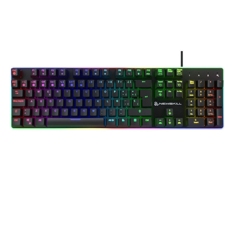 Clavier pour jeu Newskill Gungnyr Pro Espagnol Qwerty Noir LED RGB - Acheter à 126,86 € seulement chez Collector's Boutique