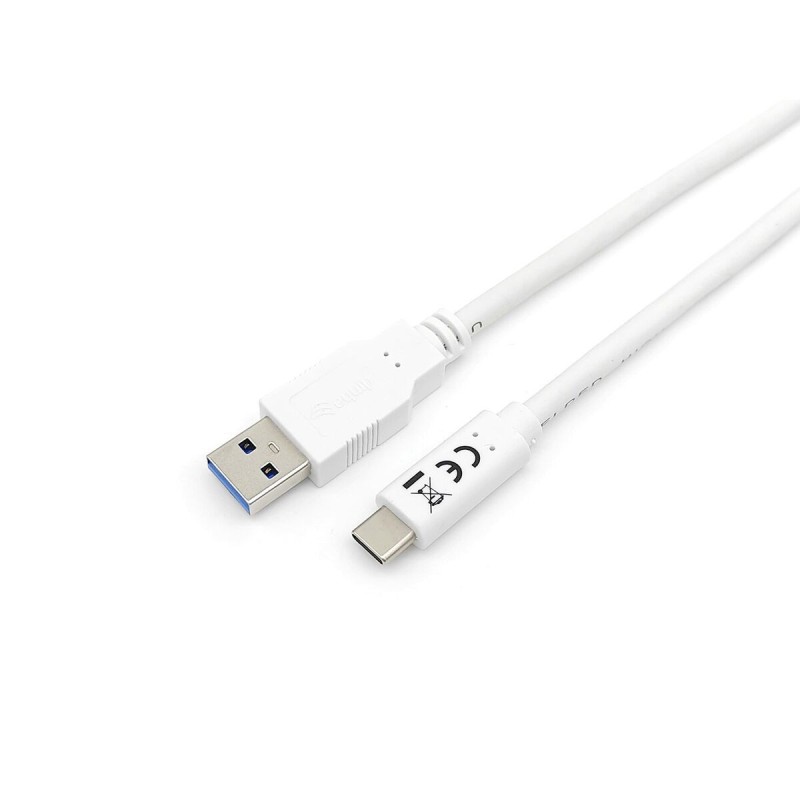 Câble USB A vers USB C Equip 128363 Blanc 1 m - Acheter à 8,11 € seulement chez Collector's Boutique