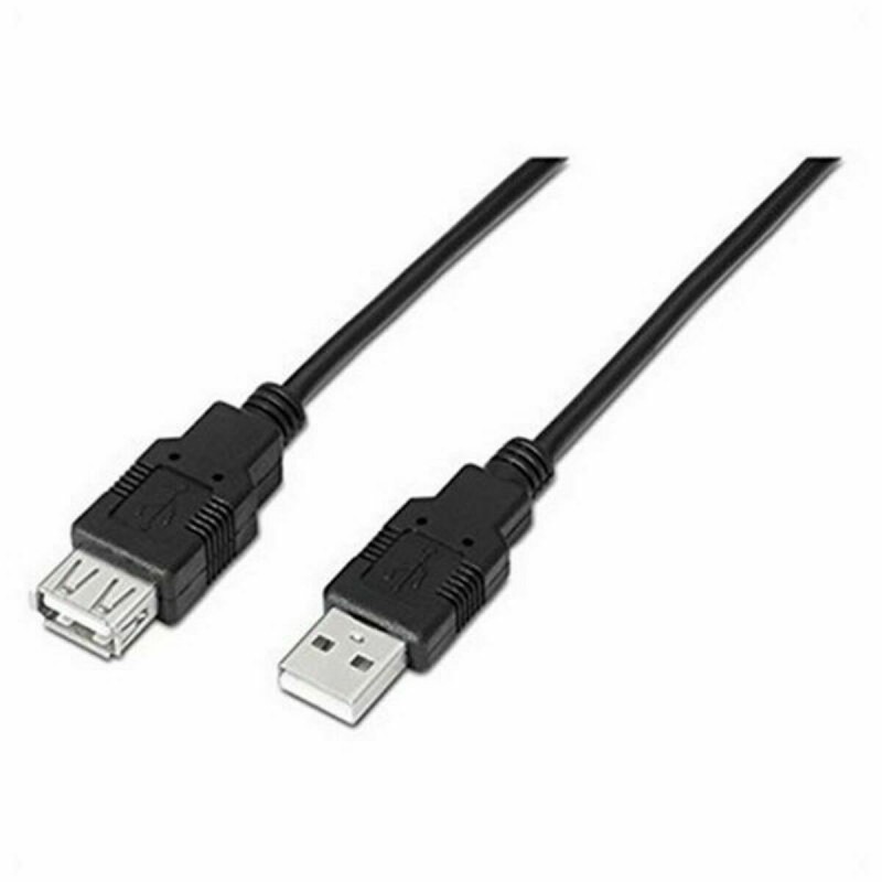 Câble de Rallonge NANOCABLE 10.01.0203-BK 1,8 m USB Prise Femelle Prise Mâle Noir - Acheter à 1,69 € seulement chez Collector's 